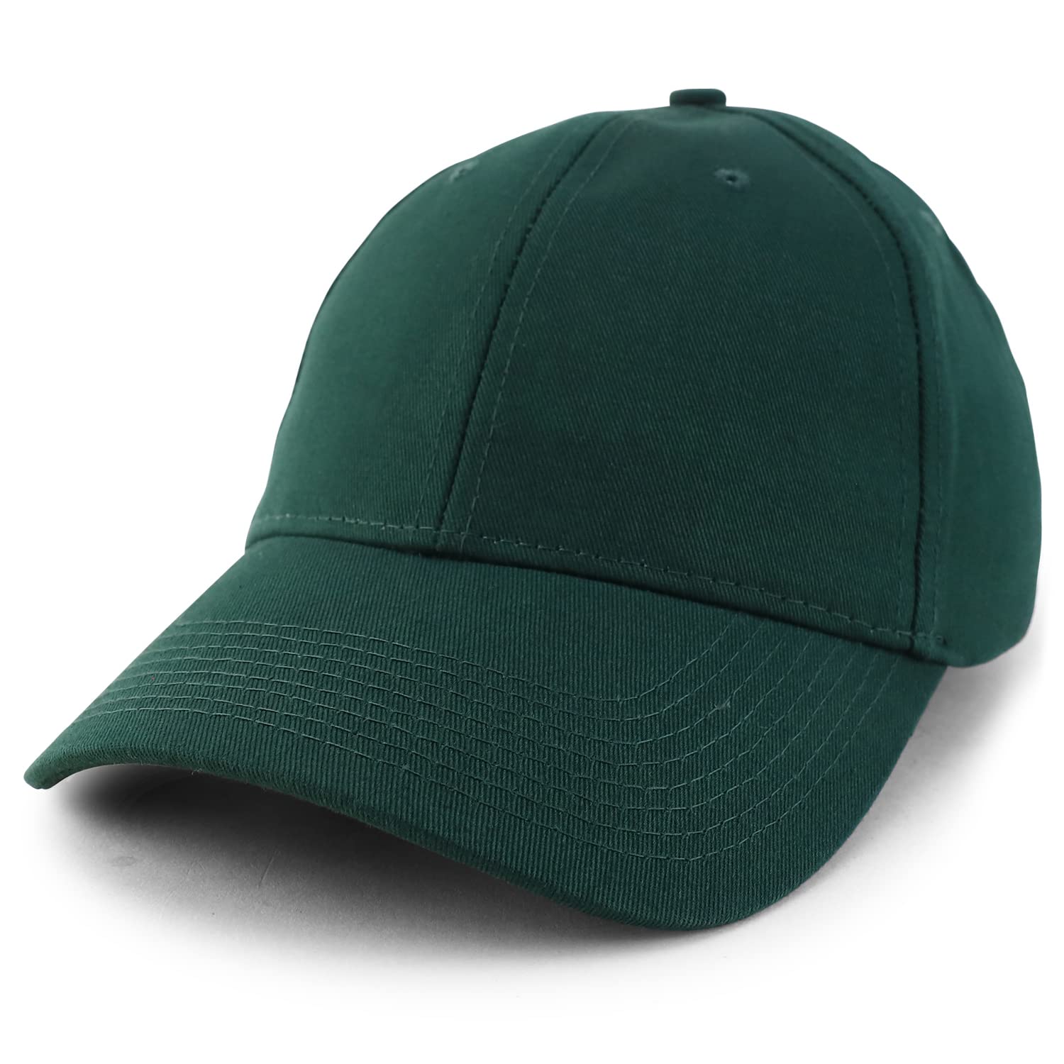 Made in USA Structured Firm Crown 100% Cotton Chino Twill Baseball Cap