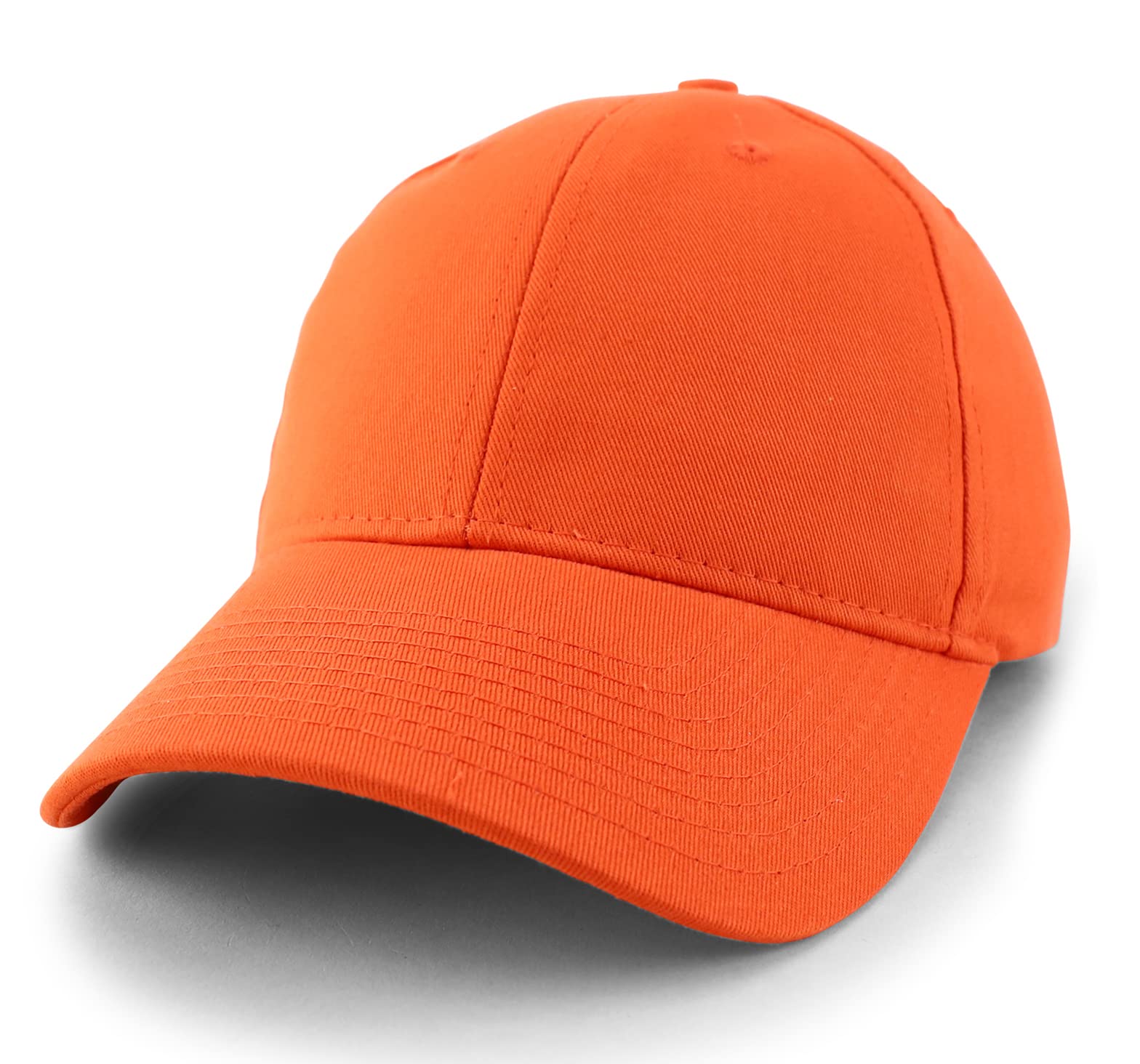 Made in USA Structured Firm Crown 100% Cotton Chino Twill Baseball Cap