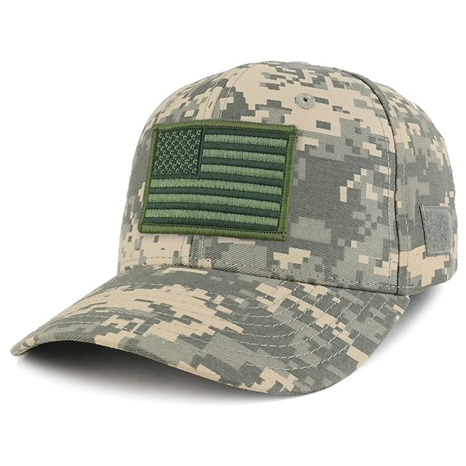 Armycrew USA Flag Olive 2 Embroidered Tactical Patch Adjustable Structured Operator Cap