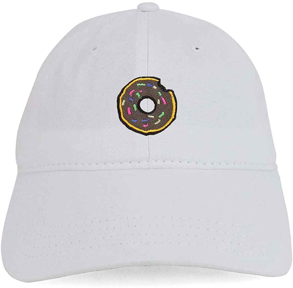 Armycrew Donut Embroidered Patch Unstructured Cotton Washed Baseball Cap