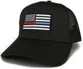 Armycrew USA TBL and TRL Dual Flag Patch Patch Snapback Mesh Trucker Cap