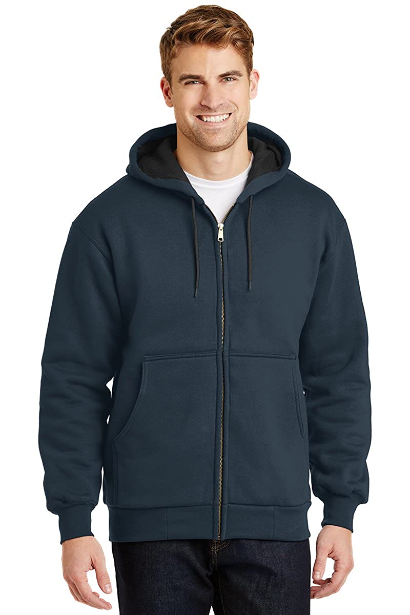 Armycrew Men's Heavyweight Full Zip Hoodie with Thermal Lining