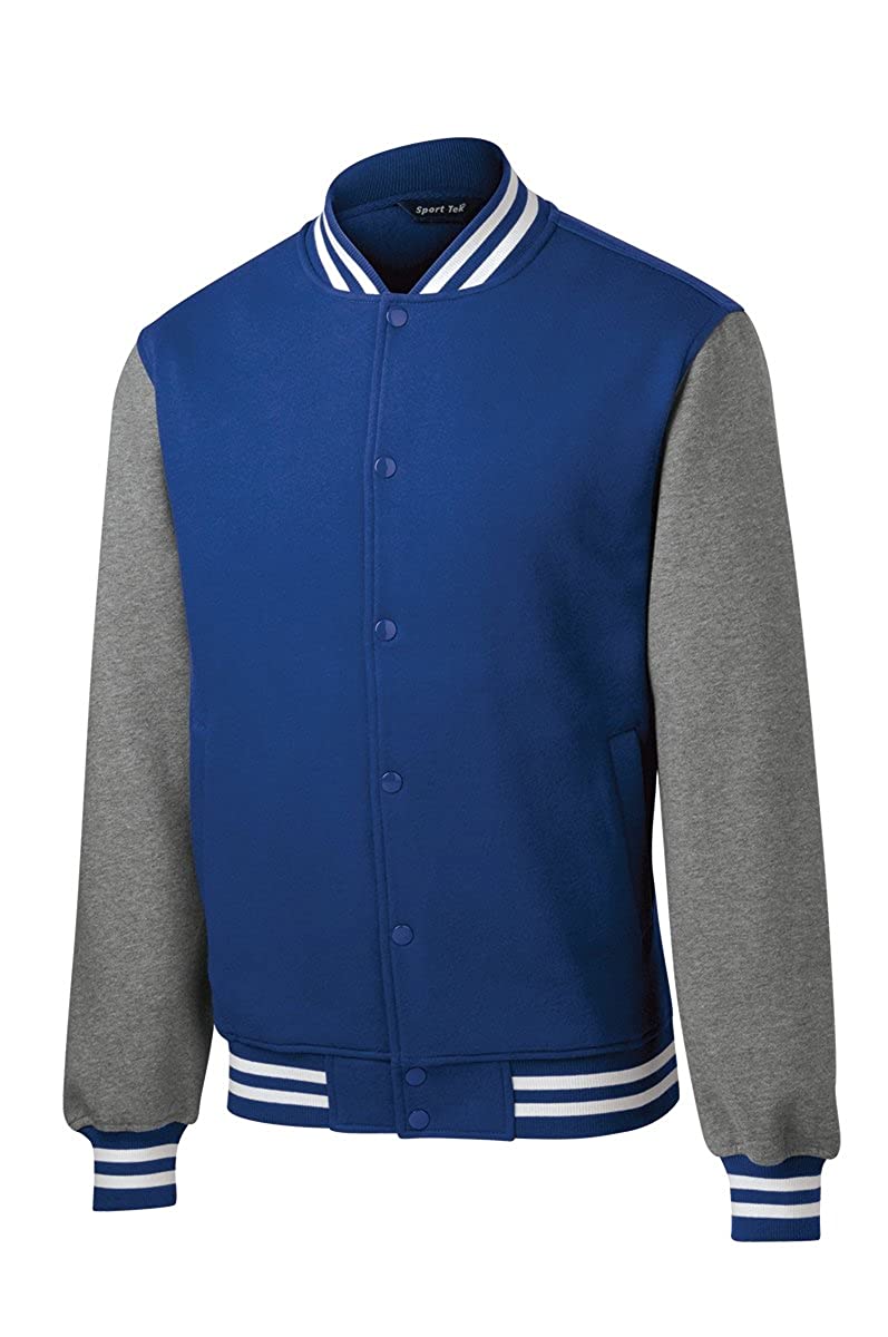 Men's Classic Fleece Letterman Varsity Jacket - Black - 2XL