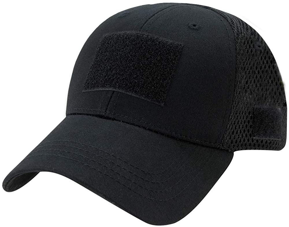 Low Crown Air Mesh Tactical Cap with Loop Patch