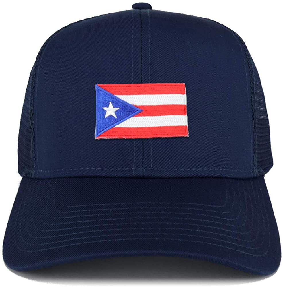Armycrew Small Puerto Rico Flag Patch Structured Mesh Trucker Cap