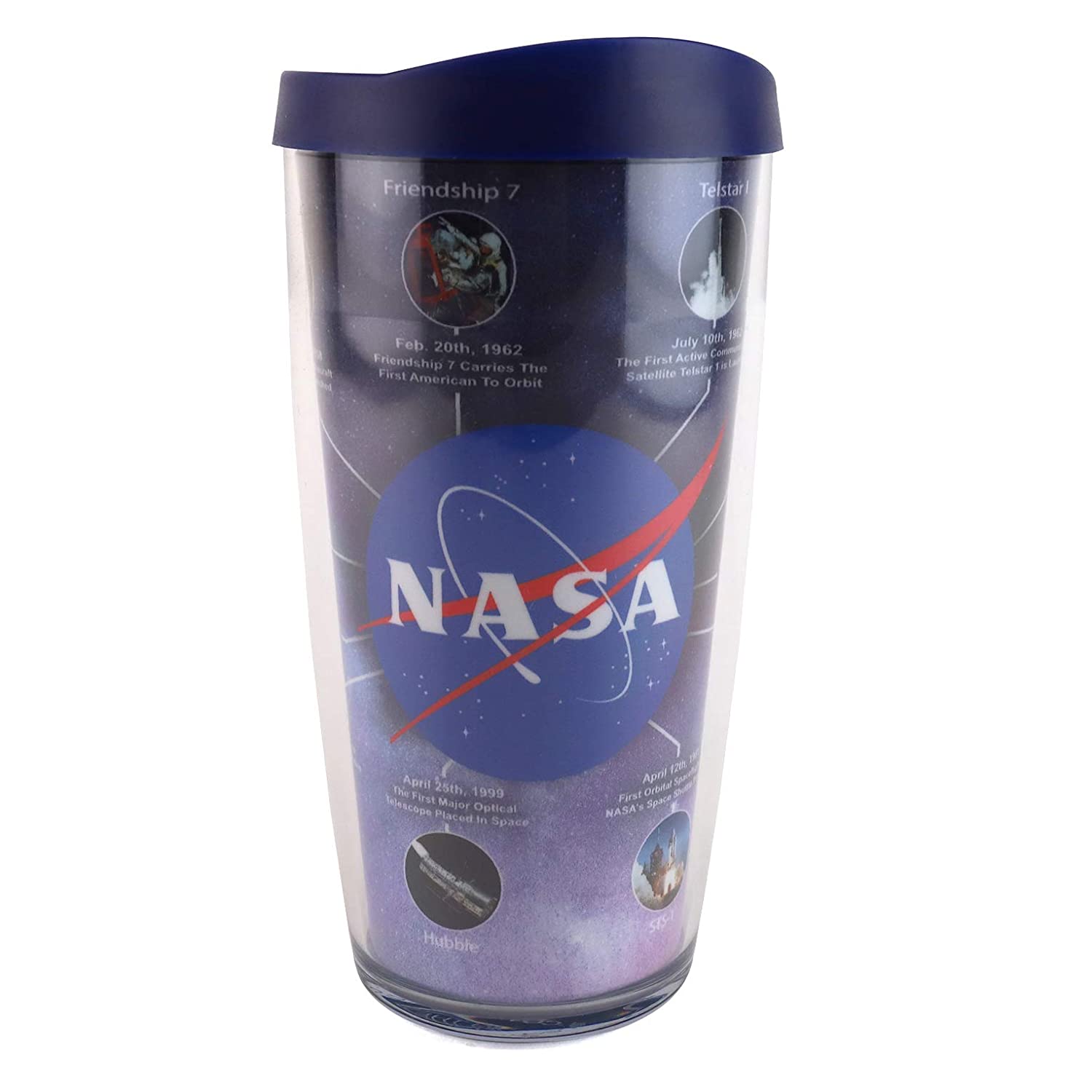 NASA Officially Licensed 16 oz Thermal Travel Tumbler, Made in USA