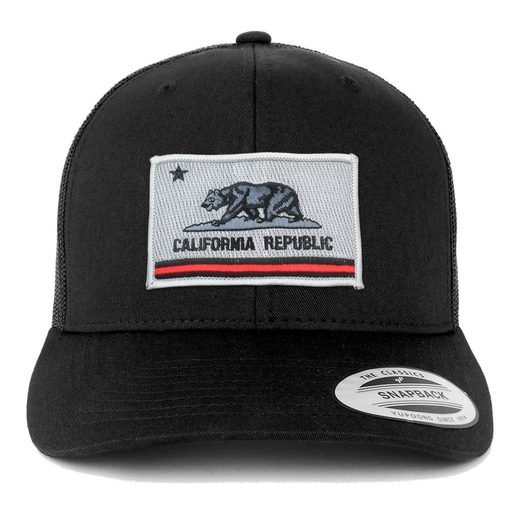 Armycrew California Thin Red Line Flag Patch Mesh Trucker Cap
