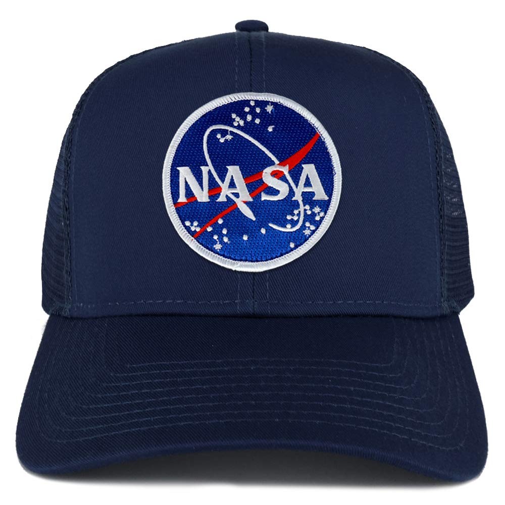 Armycrew XXL Oversize NASA Meatball Logo Patch Mesh Back Trucker Baseball Cap