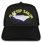 Armycrew XXL Oversize Flat Top Sailor Carrier Large Patch Mesh Back Trucker Cap