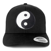 Armycrew White Yin Yang Patch Mesh Trucker Cap