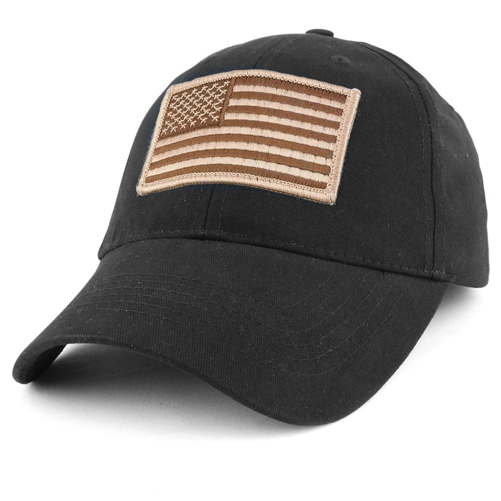 Armycrew USA American Flag Embroidered Desert Tactical Patch with Adjustable Operator Cap