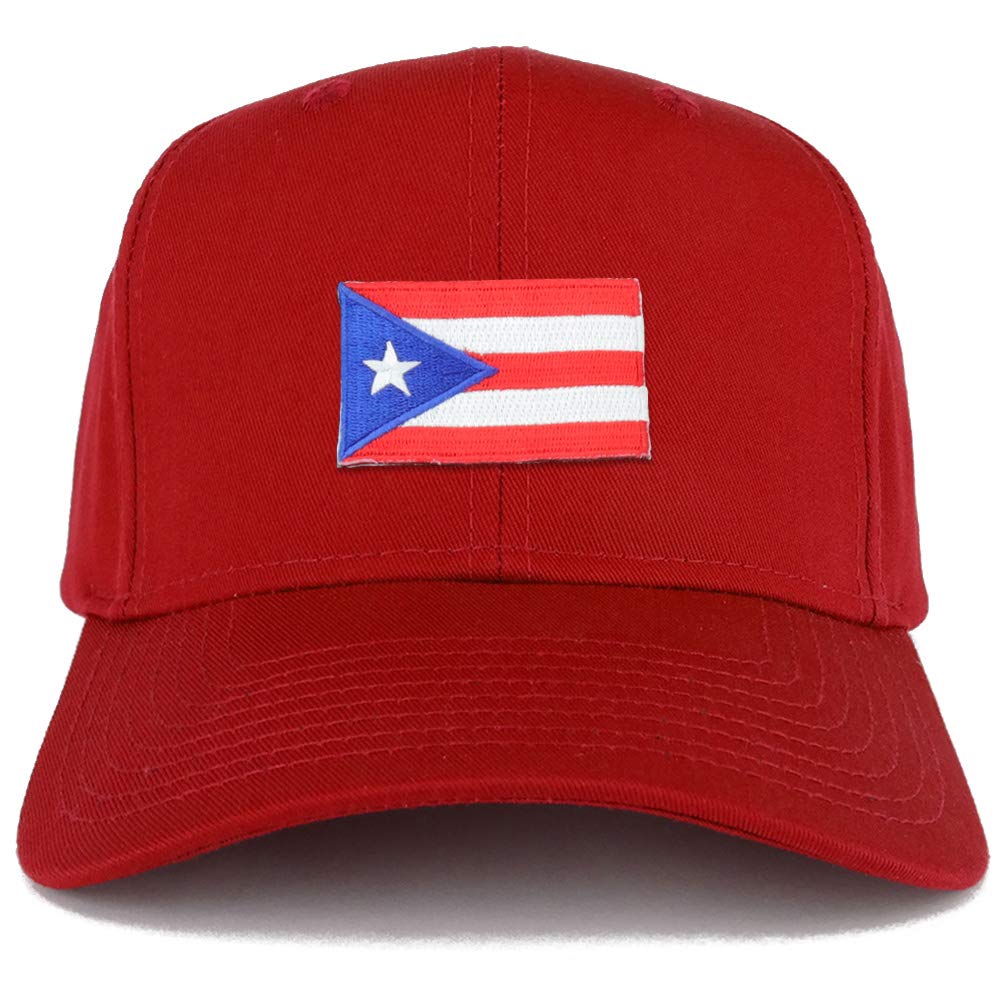 Armycrew Small Puerto Rico Flag Patch Structured Baseball Cap