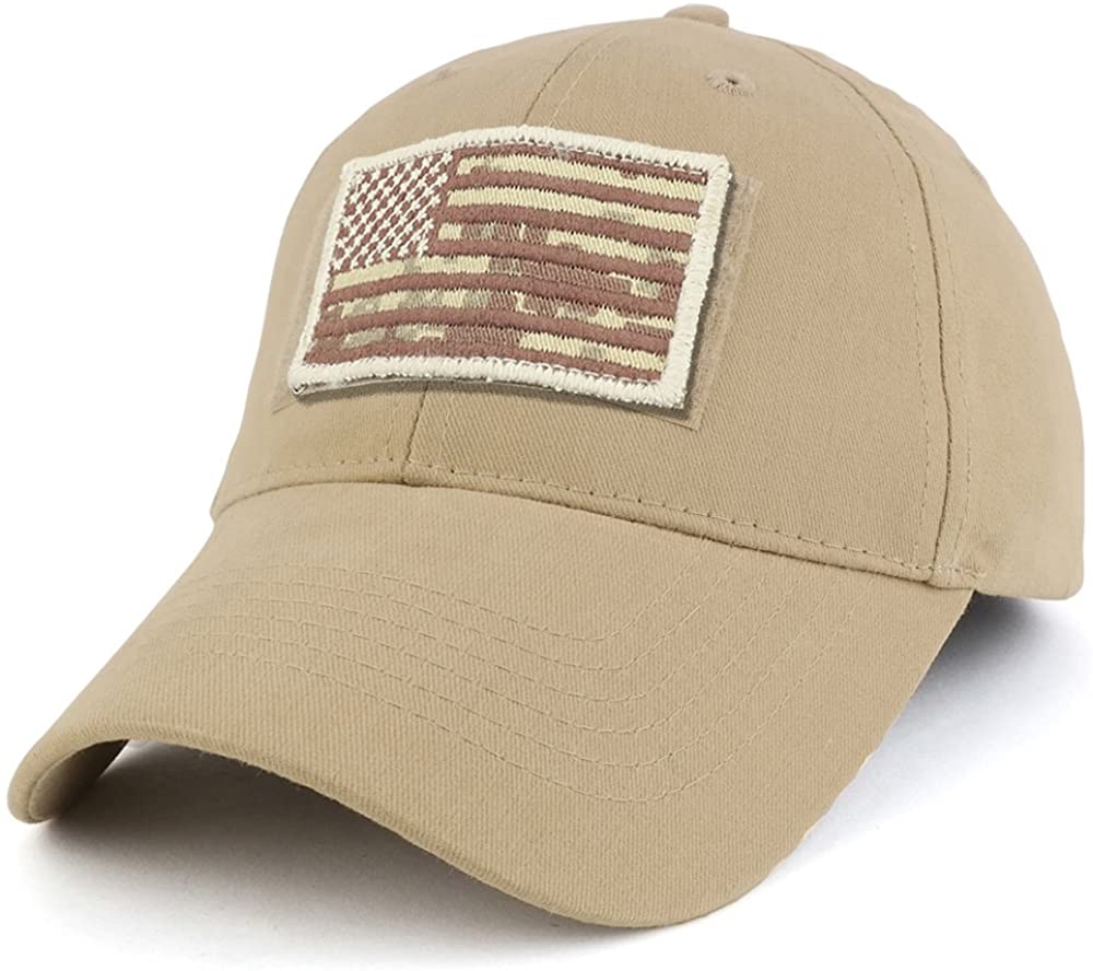 Armycrew USA Desert Digital Flag Tactical Patch Cotton Adjustable Baseball Cap