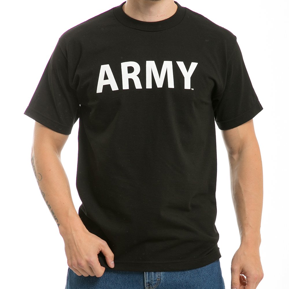 Classic U.S. Army Text 100% Cotton T-Shirt