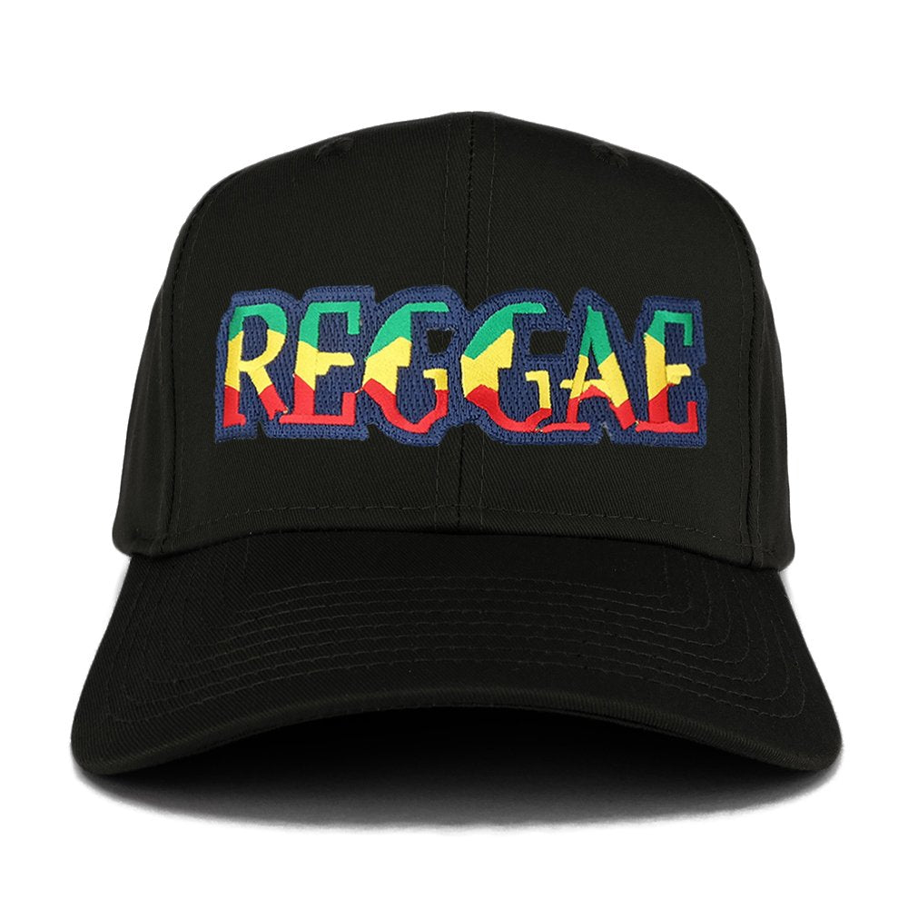 Reggae RGY Text Cutout Iron on Embroidered Patch Adjustable Baseball Cap