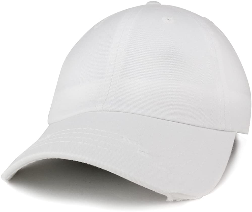 Vintage Frayed Unstructured Adjustable Polo Cap