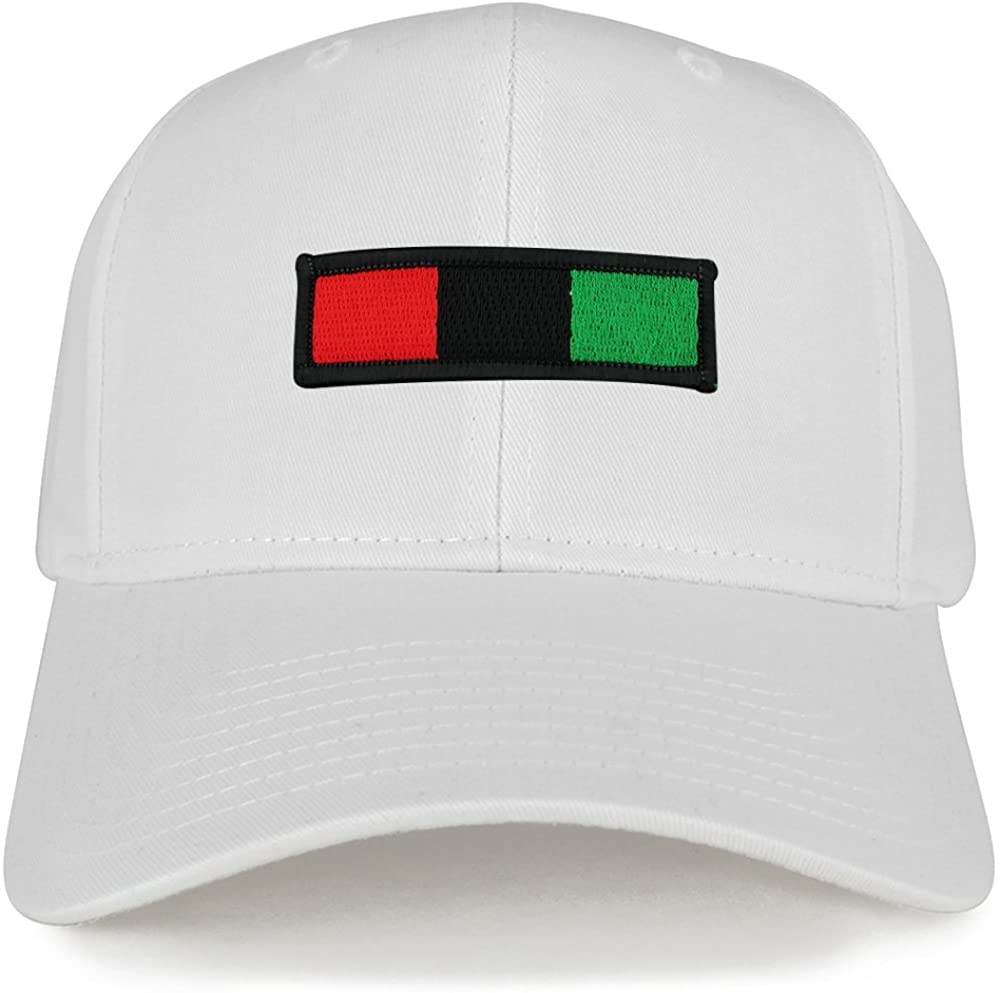 Africa Red Black Green Embroidered Iron on Patch Adjustable Baseball Cap