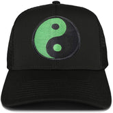Armycrew Green Yin Yang Patch Structured Mesh Trucker Cap