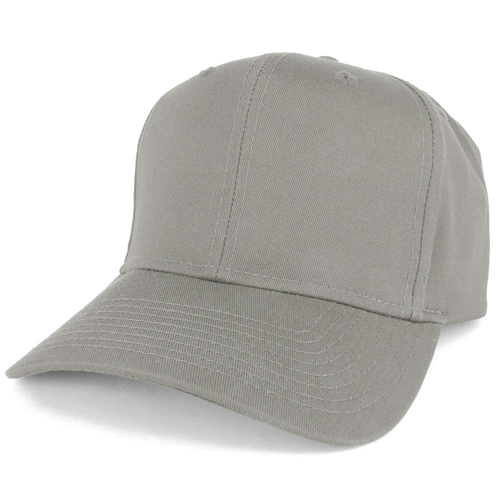 Armycrew Adjustable Solid Color Plain Cotton Polyester Blank Snapback Baseball Style Cap