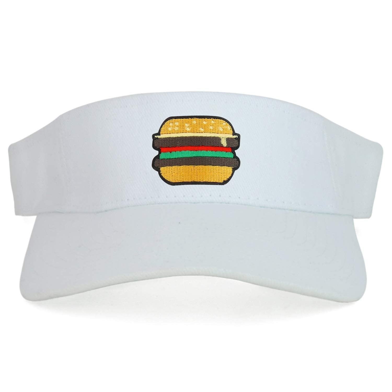 Armycrew Burger Patch Cotton Adjustable Visor Cap - Black
