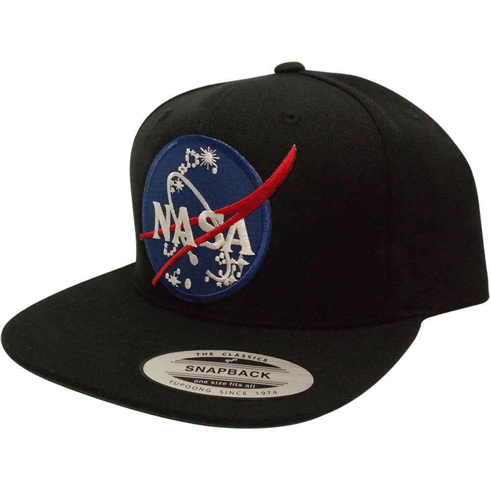 Flexfit Original Premium Classic Snapback with NASA Insignia Patch - Black