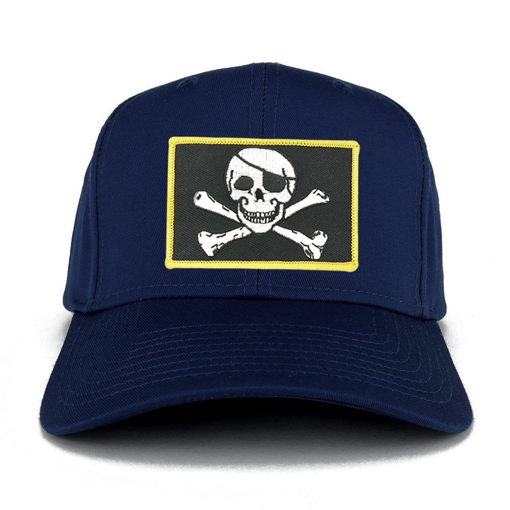 Jolly Rogers Military Skull Embroidered Iron on Patch Adjustable Baseball Cap