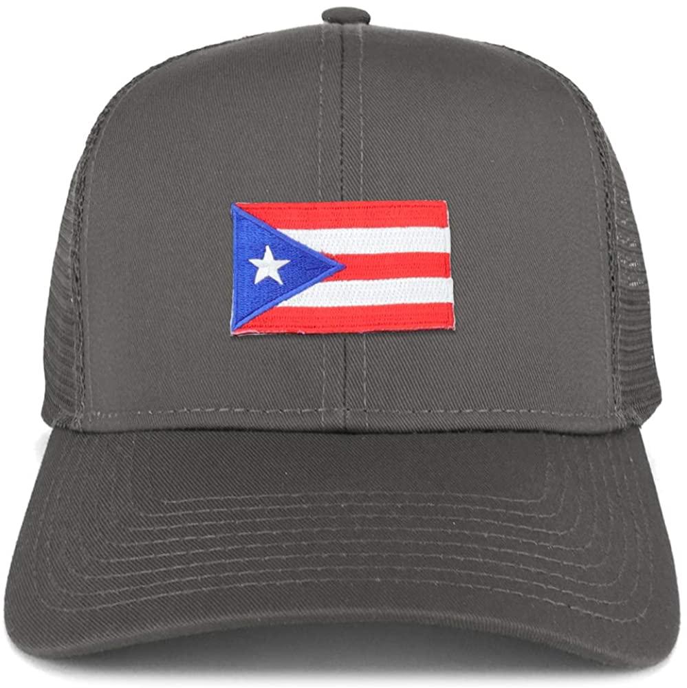Armycrew Small Puerto Rico Flag Patch Structured Mesh Trucker Cap