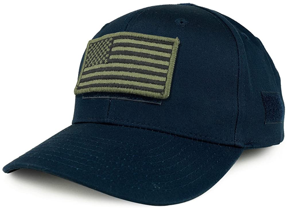 Armycrew USA Olive Flag Tactical Patch Structured Baseball Cap
