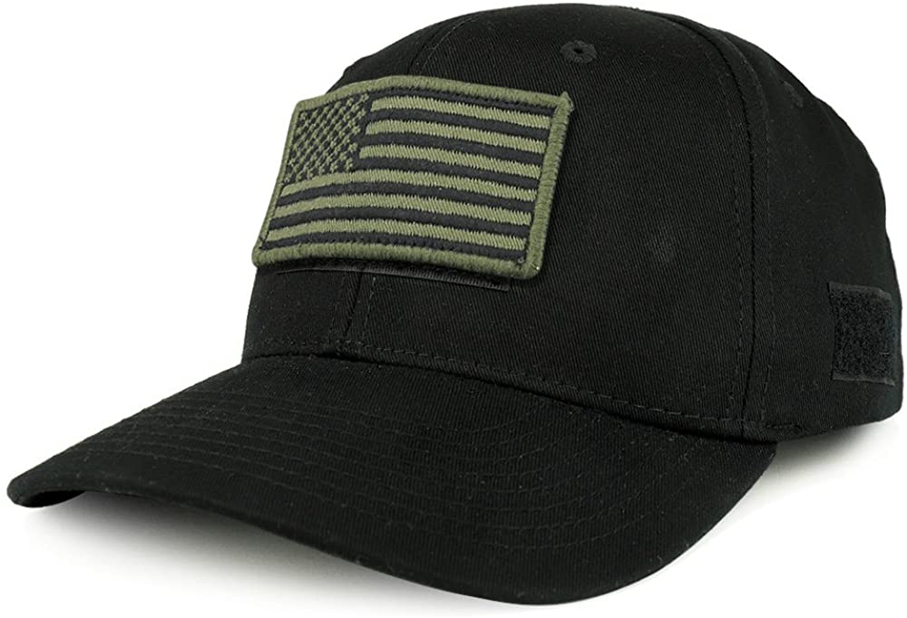 Armycrew USA Olive Flag Tactical Patch Structured Baseball Cap