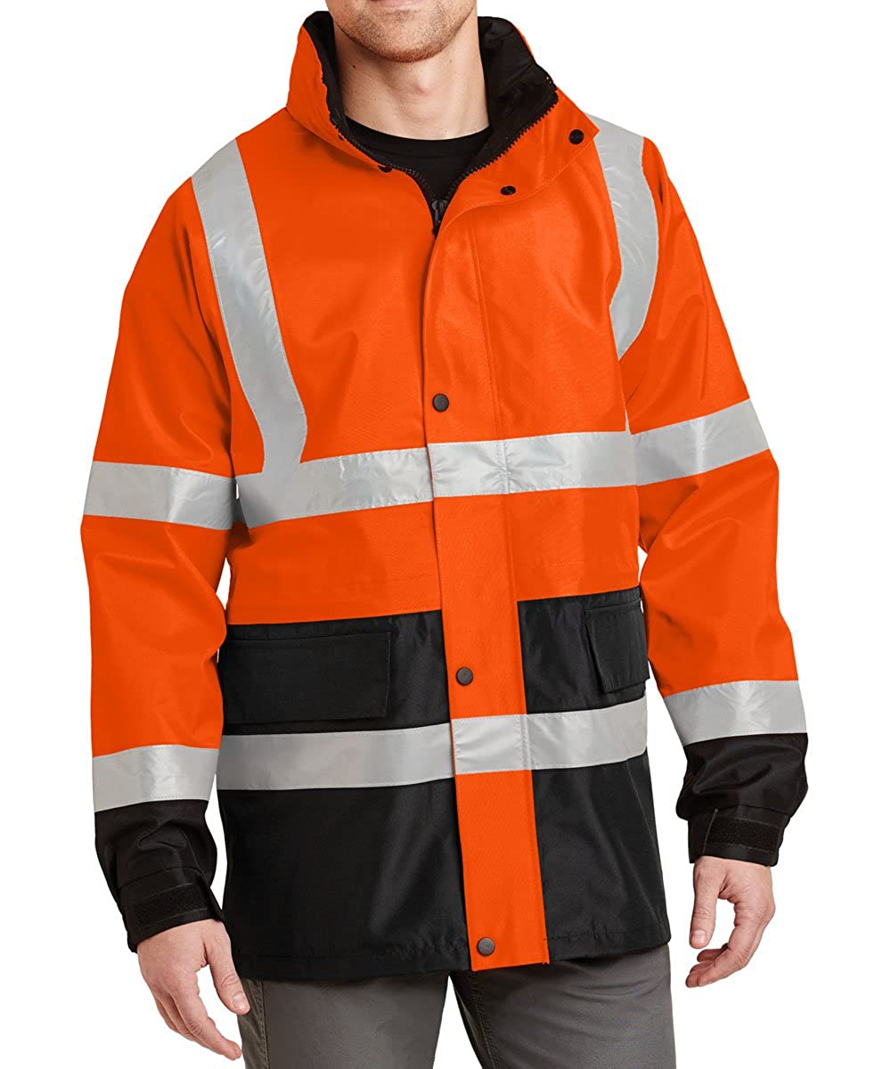 Armycrew High Visibility ANSI 107 Class 3 Safety Waterproof Parka Jacket