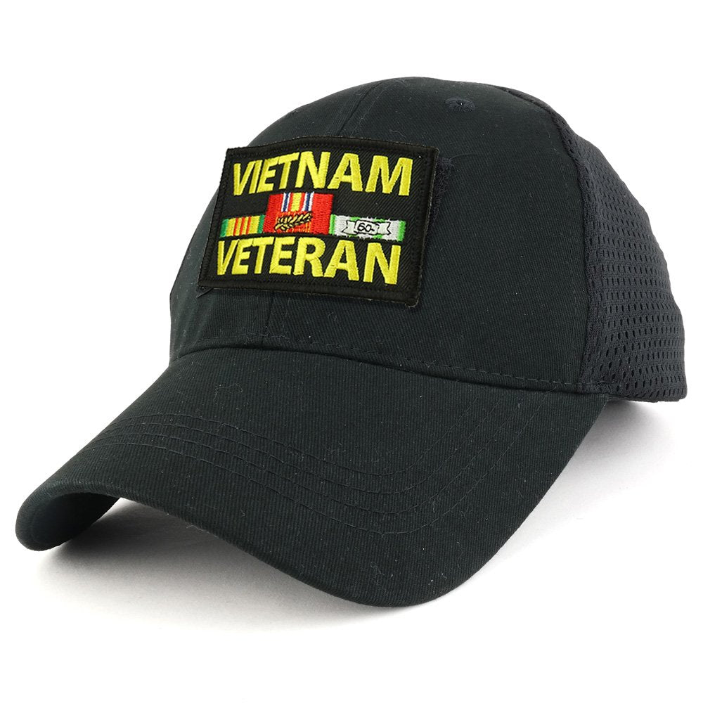 Armycrew Vietnam Veteran Tactical Patch Cotton Adjustable Trucker Cap