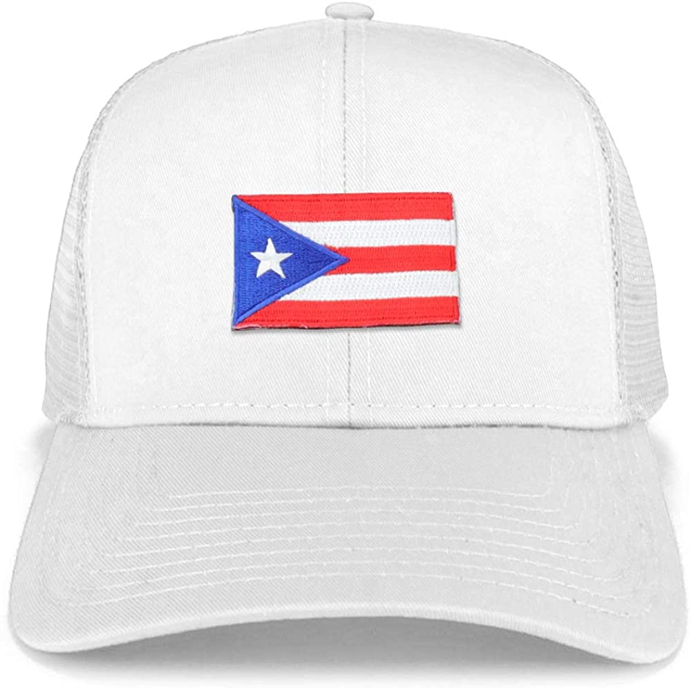 Armycrew Small Puerto Rico Flag Patch Structured Mesh Trucker Cap