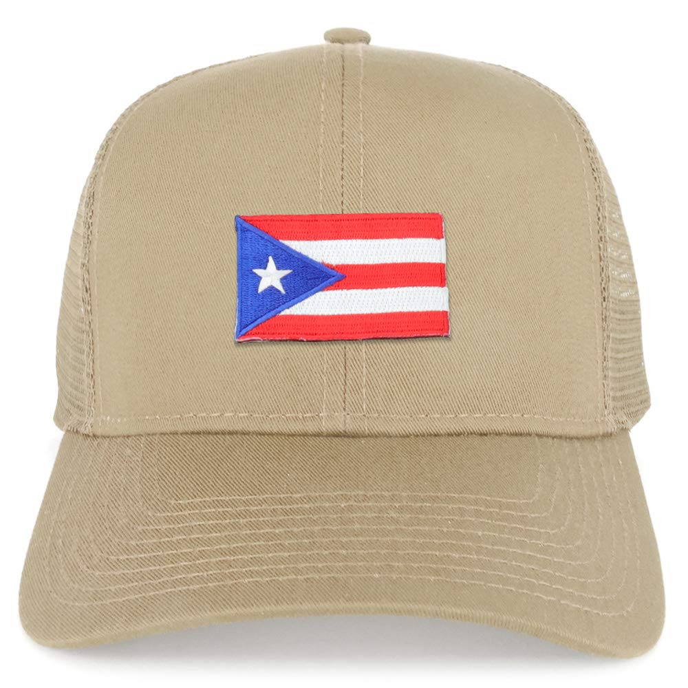 Armycrew Small Puerto Rico Flag Patch Structured Mesh Trucker Cap