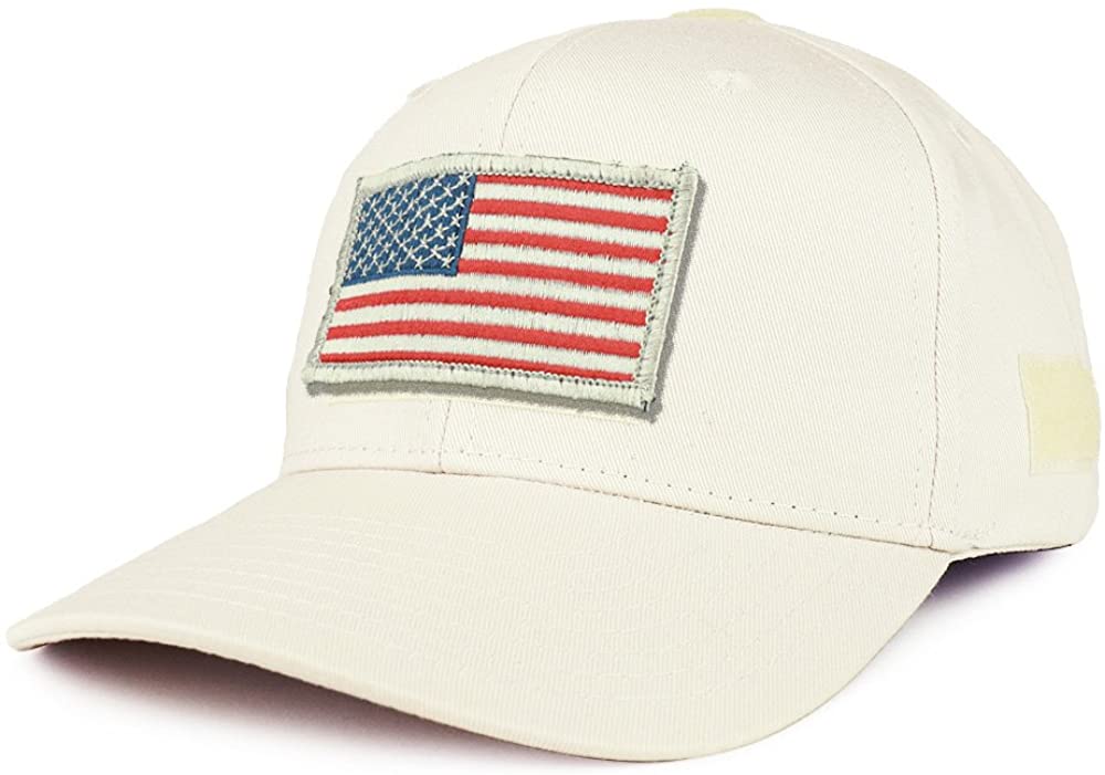 Armycrew USA White Flag Tactical Patch Structured Operator Baseball Cap- ACU