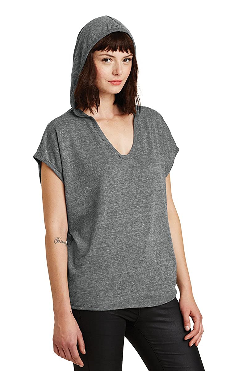 Women's Eco-Jersey Sleeveless Poncho Hoodie