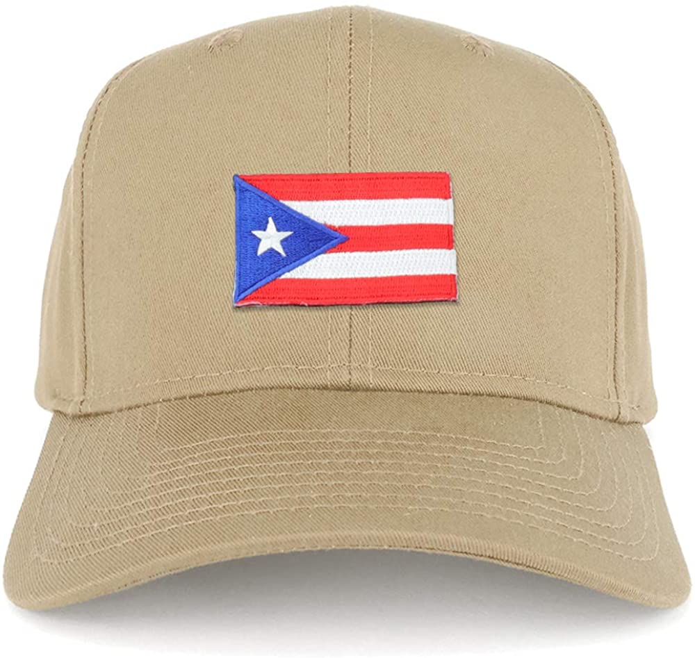 Armycrew Small Puerto Rico Flag Patch Structured Baseball Cap
