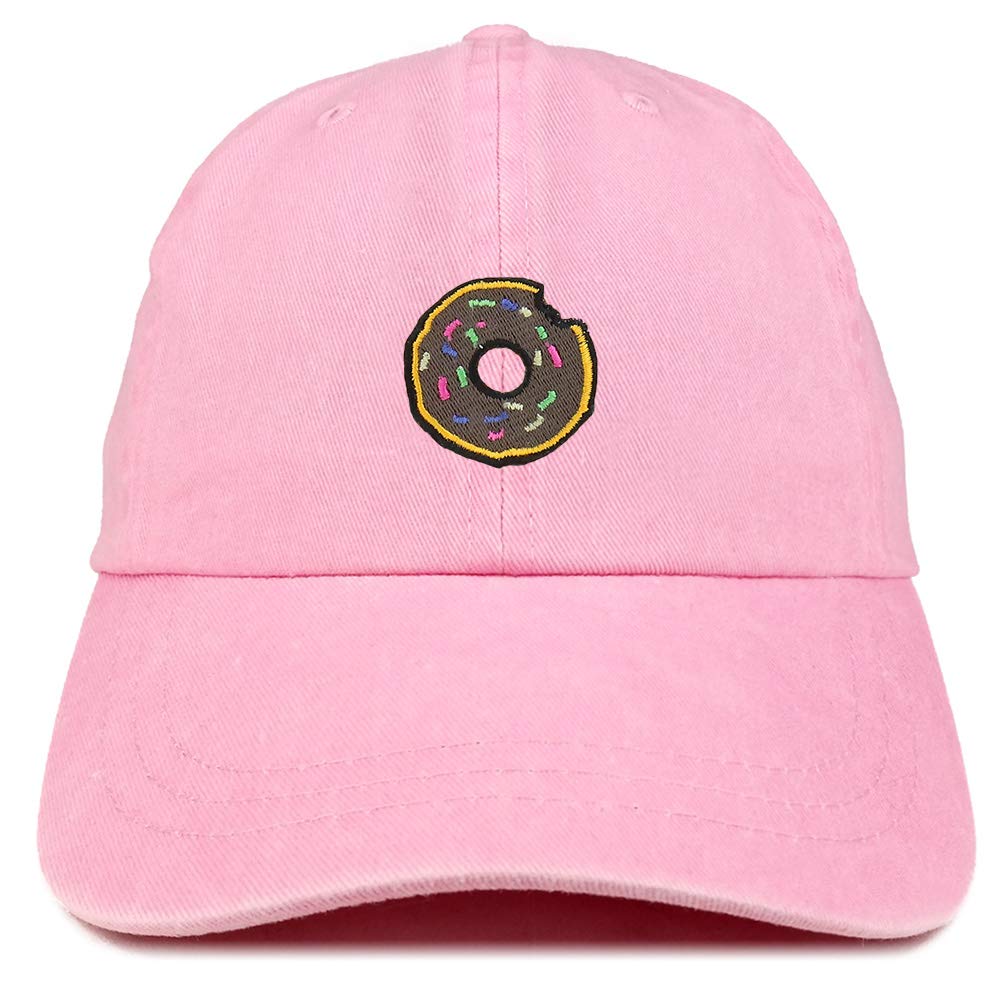 Armycrew Donut Embroidered Patch Unstructured Cotton Washed Baseball Cap