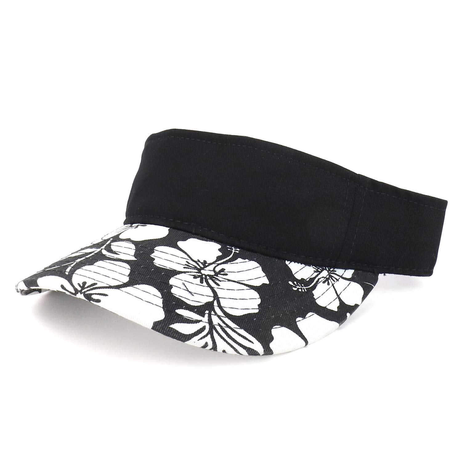 Armycrew Cotton Hawaiian Tropical Floral Print Sun Visor Cap