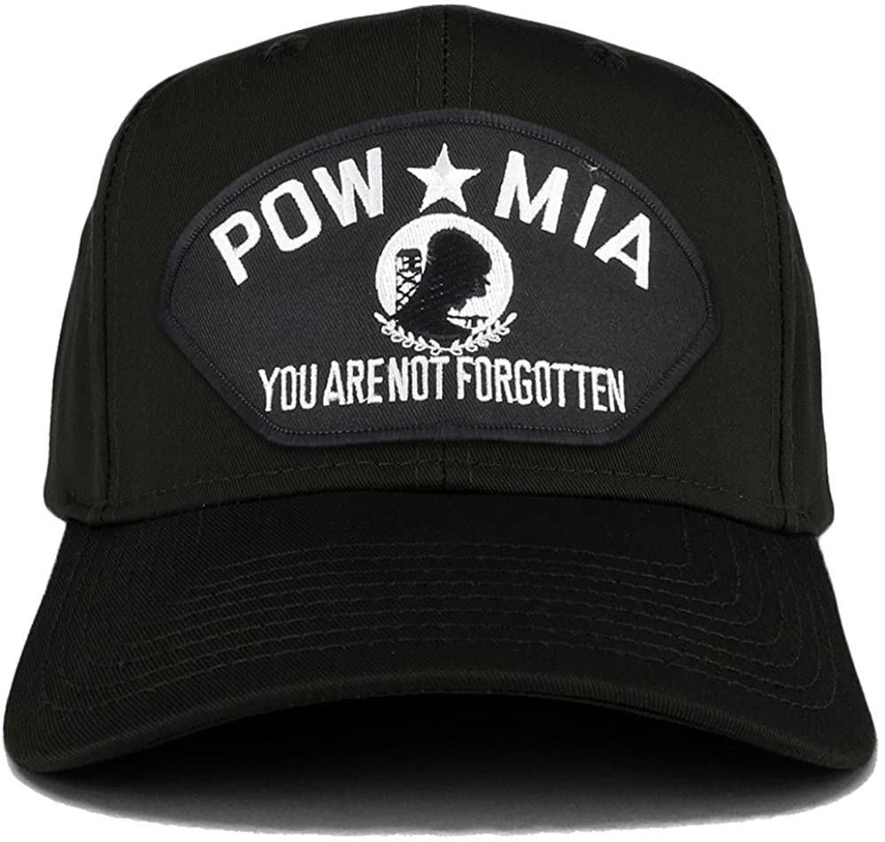Armycrew XXL Oversize POW MIA Not Forgotten Large Patch Baseball Cap