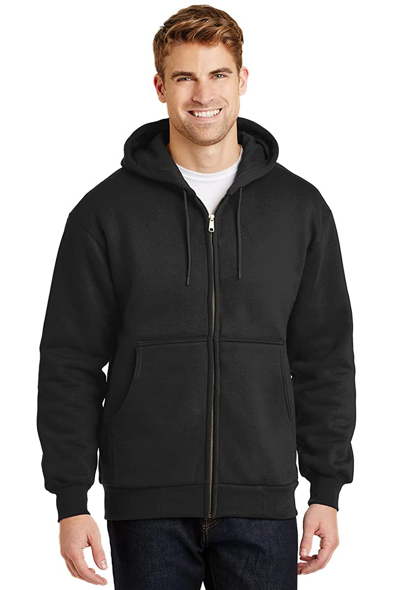 Armycrew Men's Heavyweight Full Zip Hoodie with Thermal Lining