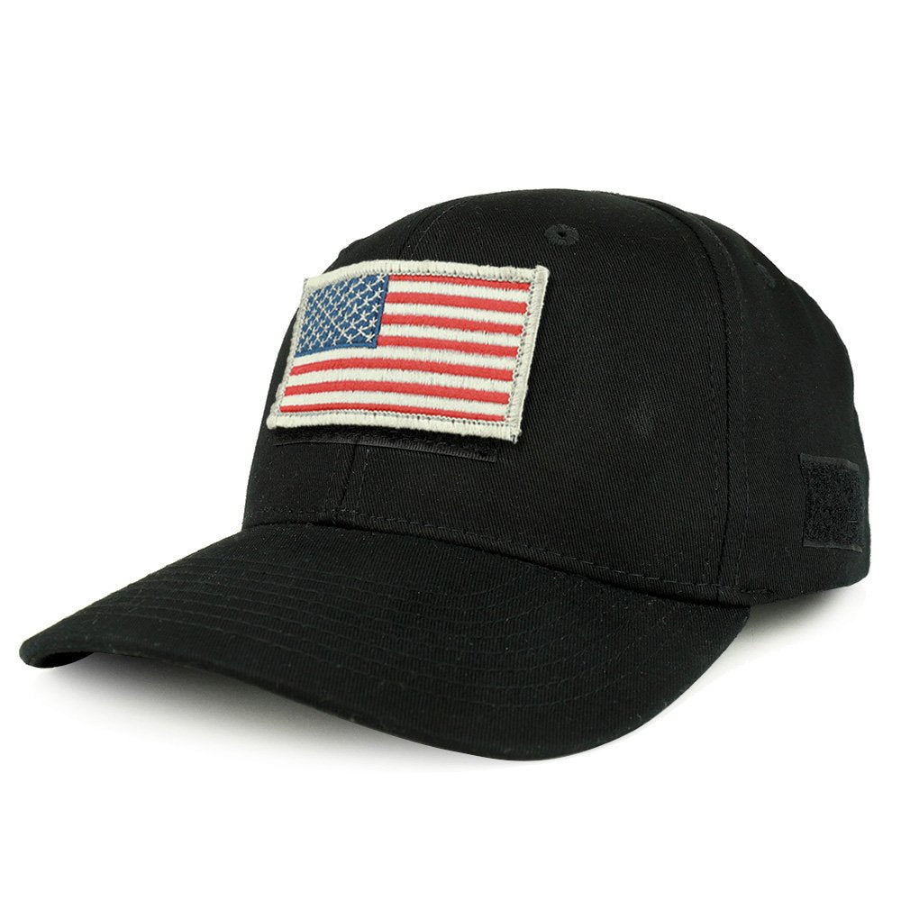 Armycrew USA White Flag Tactical Patch Structured Operator Baseball Cap- ACU