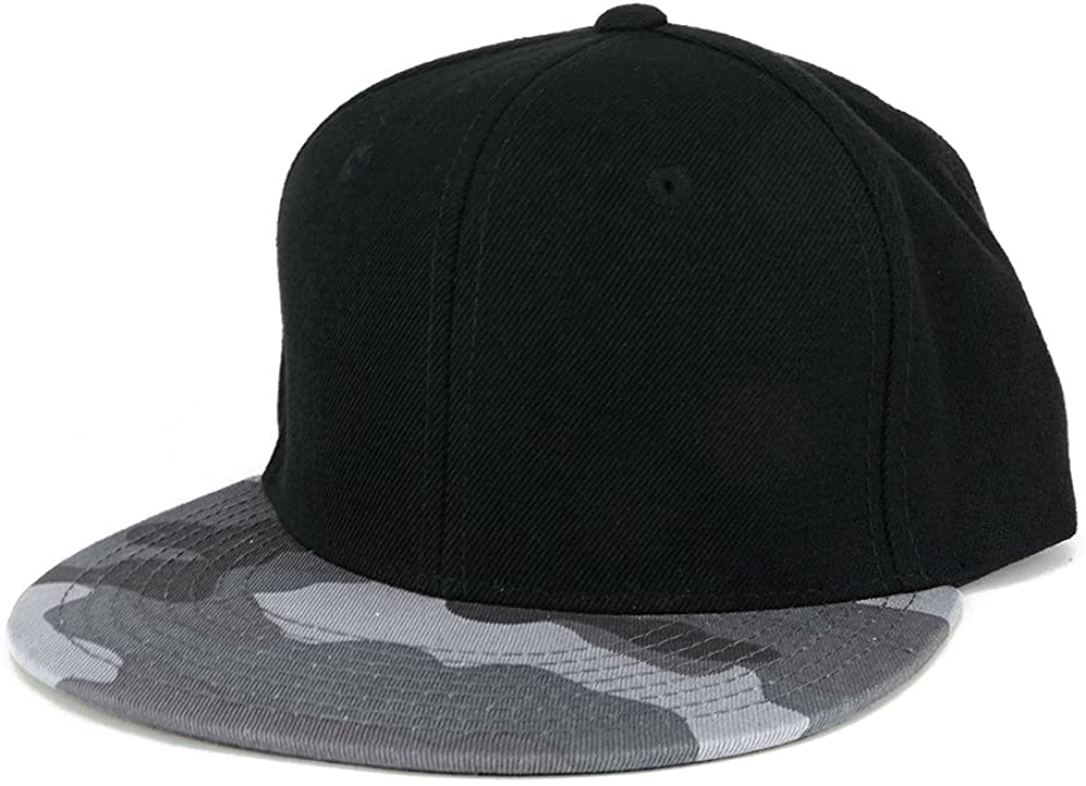 Armycrew 6 Panel Constructed Camo Bill Snapback Adjustable Cap