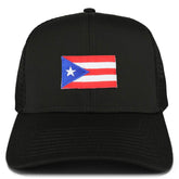 Armycrew Small Puerto Rico Flag Patch Structured Mesh Trucker Cap