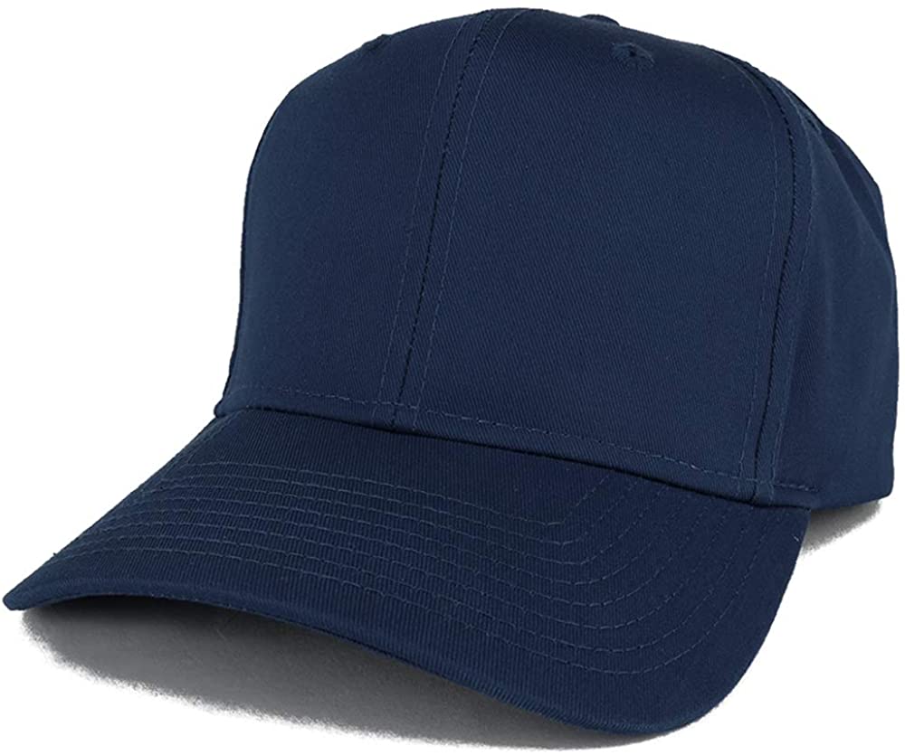 Armycrew Adjustable Solid Color Plain Cotton Polyester Blank Snapback Baseball Style Cap