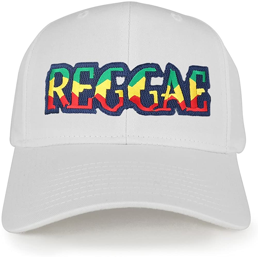 Reggae RGY Text Cutout Iron on Embroidered Patch Adjustable Baseball Cap
