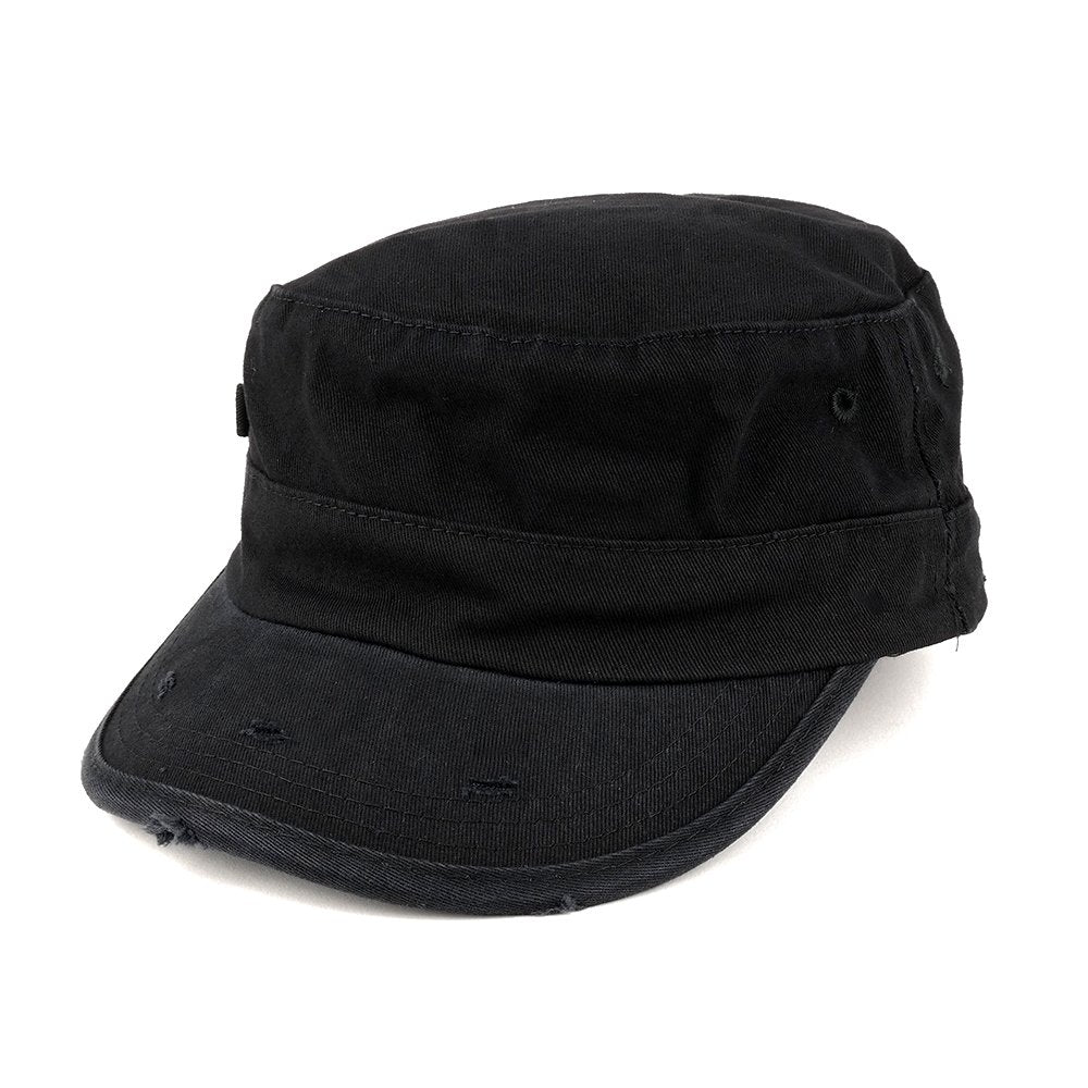 Washed Cotton Army BDU Style Fitted Military Cap L-XL