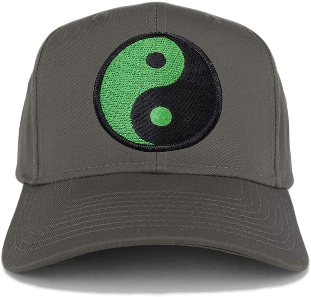 Armycrew Green Yin Yang Patch Structured Baseball Cap