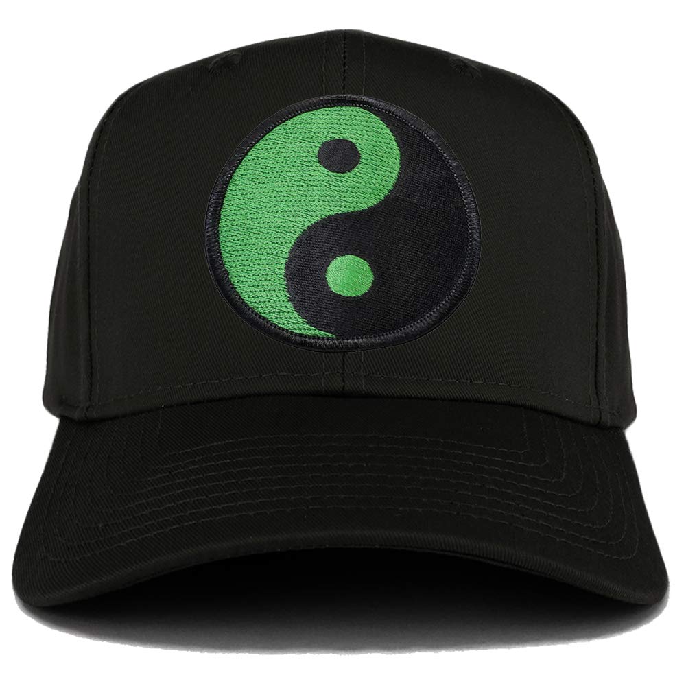 Armycrew Green Yin Yang Patch Structured Baseball Cap
