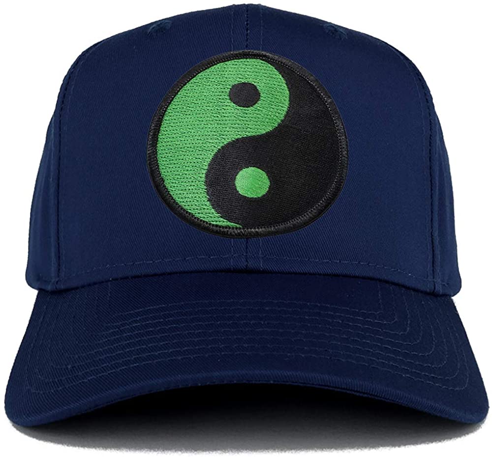Armycrew Green Yin Yang Patch Structured Baseball Cap