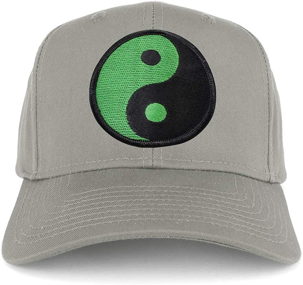 Armycrew Green Yin Yang Patch Structured Baseball Cap